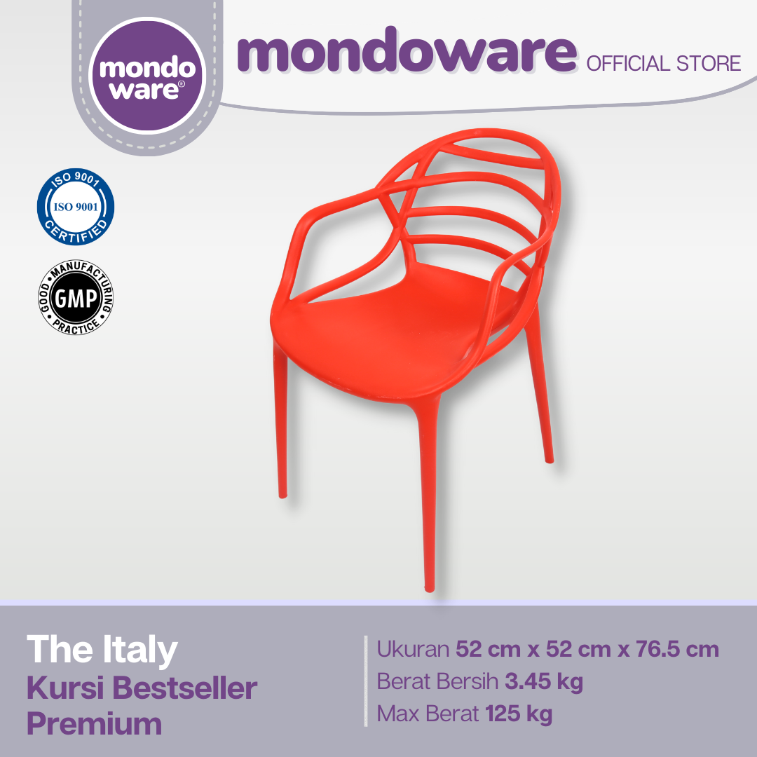 Kursi Bestseller Rumah Premium - Italy Chair - Mondoware Plastik R161